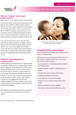 Breast Health Facts for Life - Young Women Breast Cancer